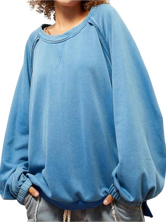 POL Sweaters - POL Back To Basics Criss Cross French Terry Pullover NWOT